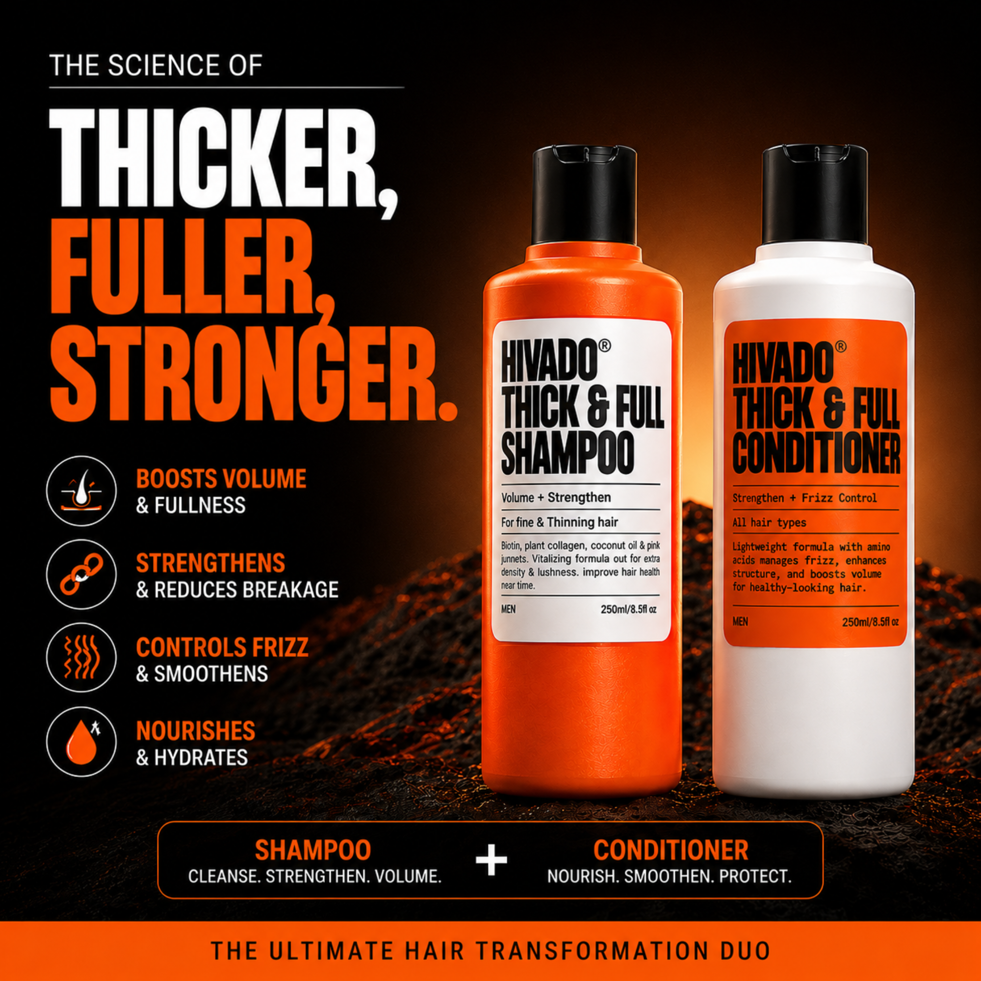 Hivado Thick & Full Hair Duo for Men