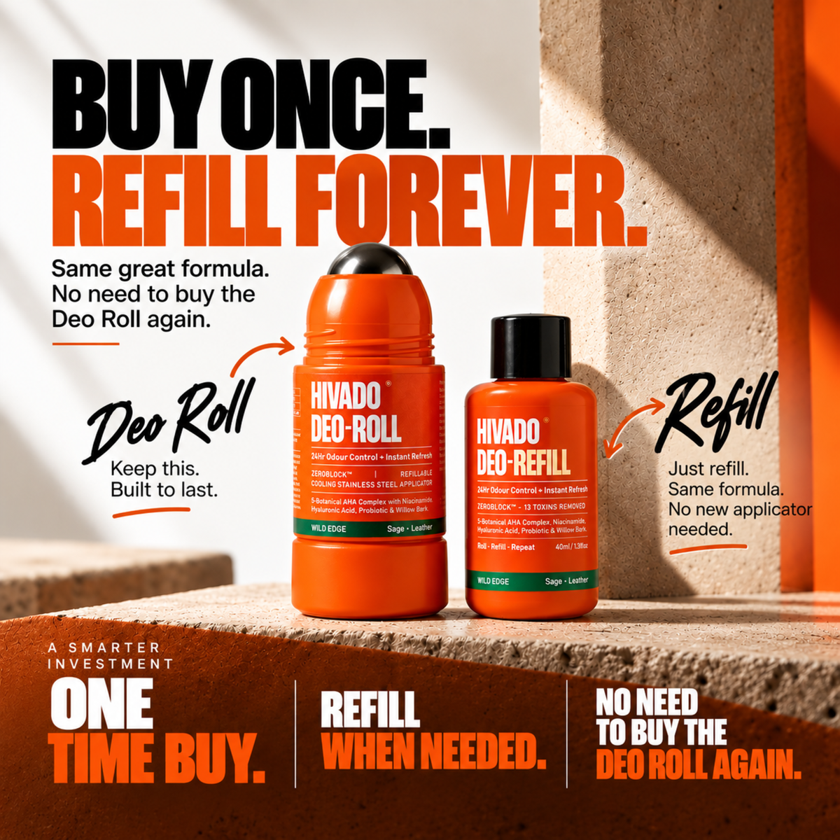 Hivado Deo Roll - 40ml